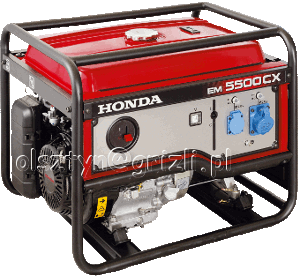 Agregat jednofazowy Honda EM5500CXS AUTO do zasilania rezerwowego Agregat jednofazowy Honda EM5500CXS AUTO