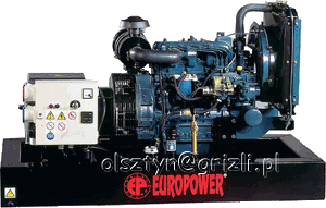 Agregat prądotwórczy trójfazowy Europower EP243TDE AVR napędzany silnikiem Kubota Diesel V1505 Agregat prądotwórczy trójfazowy Europower EP243TDE AVR napędzany silnikiem Kubota Diesel V1505