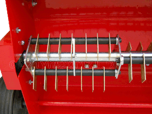 Zespół 28 uchylnych noży osadzonych na łożyskowanym wale – model Oscar 55 Pro
